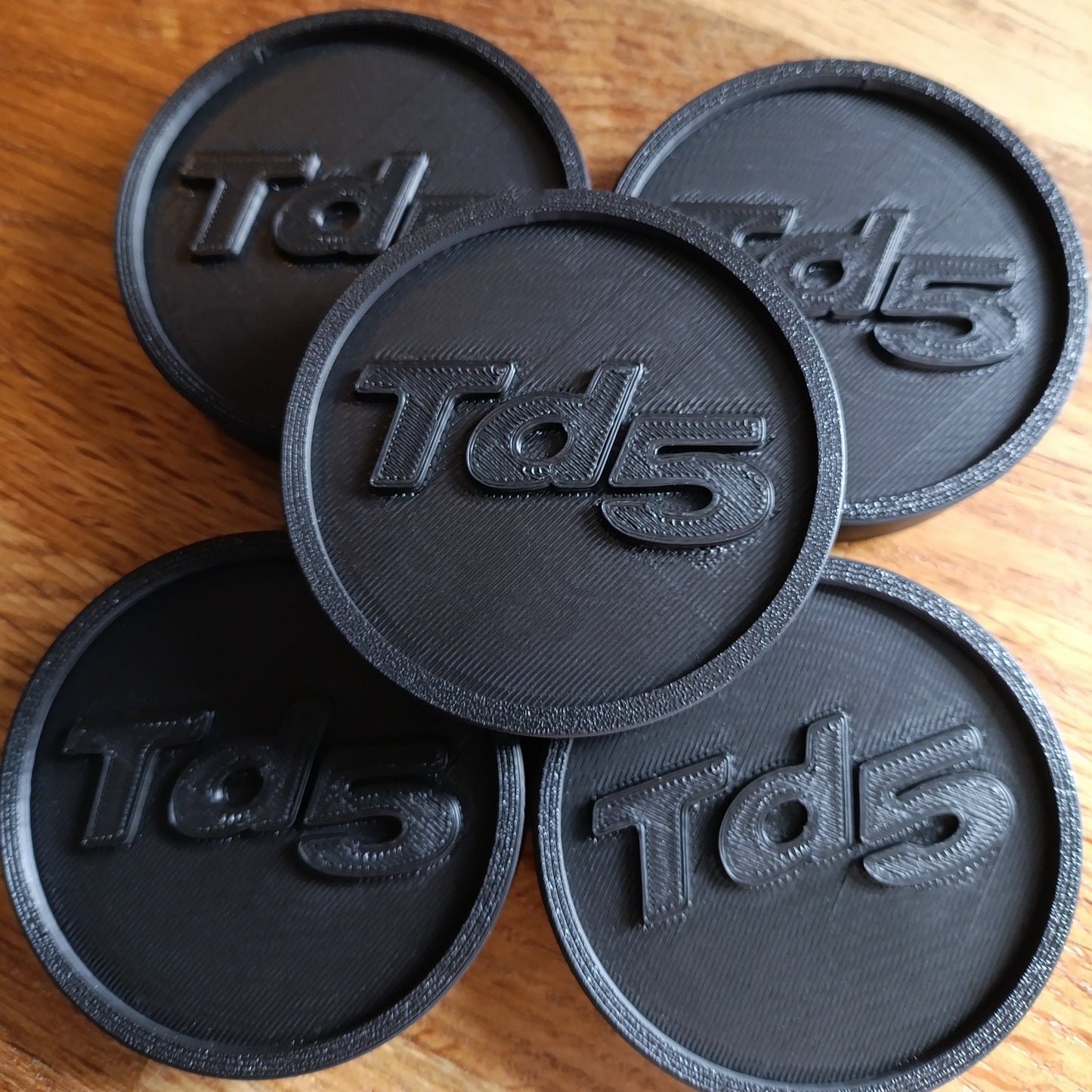 Land Rover Discovery 2 Centre Caps - Black TD5 Logo