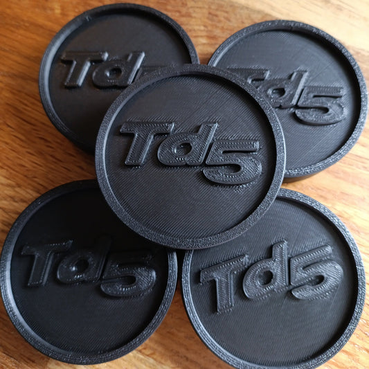 Land Rover Discovery 2 Centre Caps - Black TD5 Logo