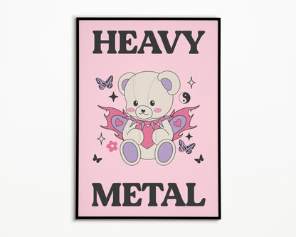 Heavy Metal Bear Print
