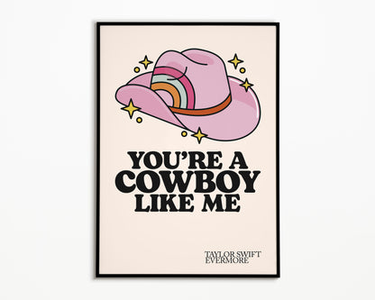 Cowboy Like Me Taylor Swift Print