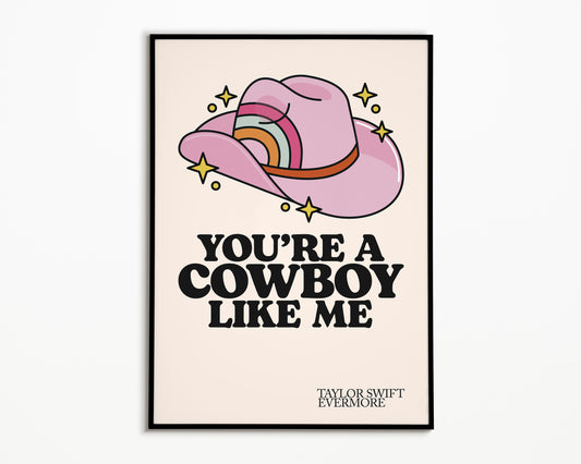 Cowboy Like Me Taylor Swift Print