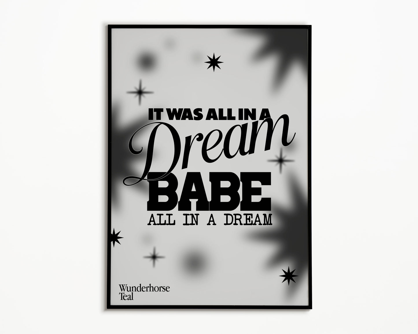 Teal Wunderhorse Print