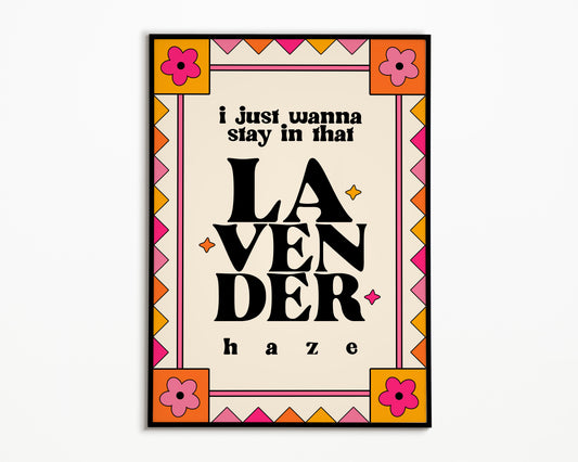 Lavender Haze Taylor Swift Print