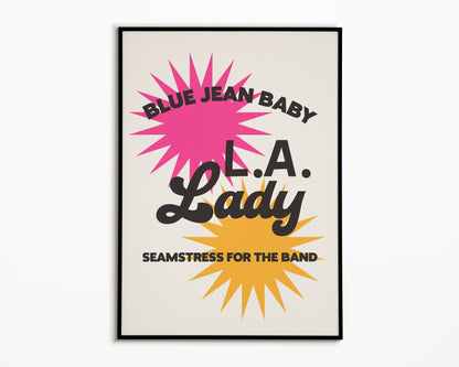 Tiny Dancer Elton John Print