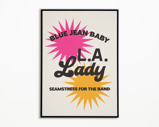 Tiny Dancer Elton John Print