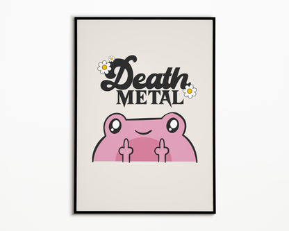 Death Metal Froggy Print