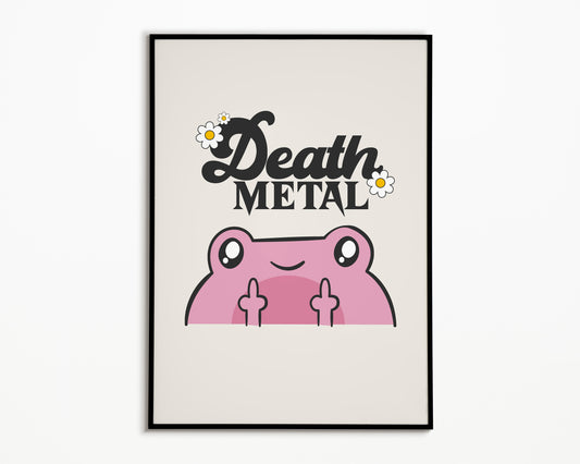 Death Metal Froggy Print