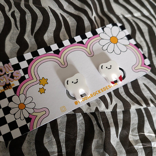 Dinky Teef Studs Matching or Mismatched