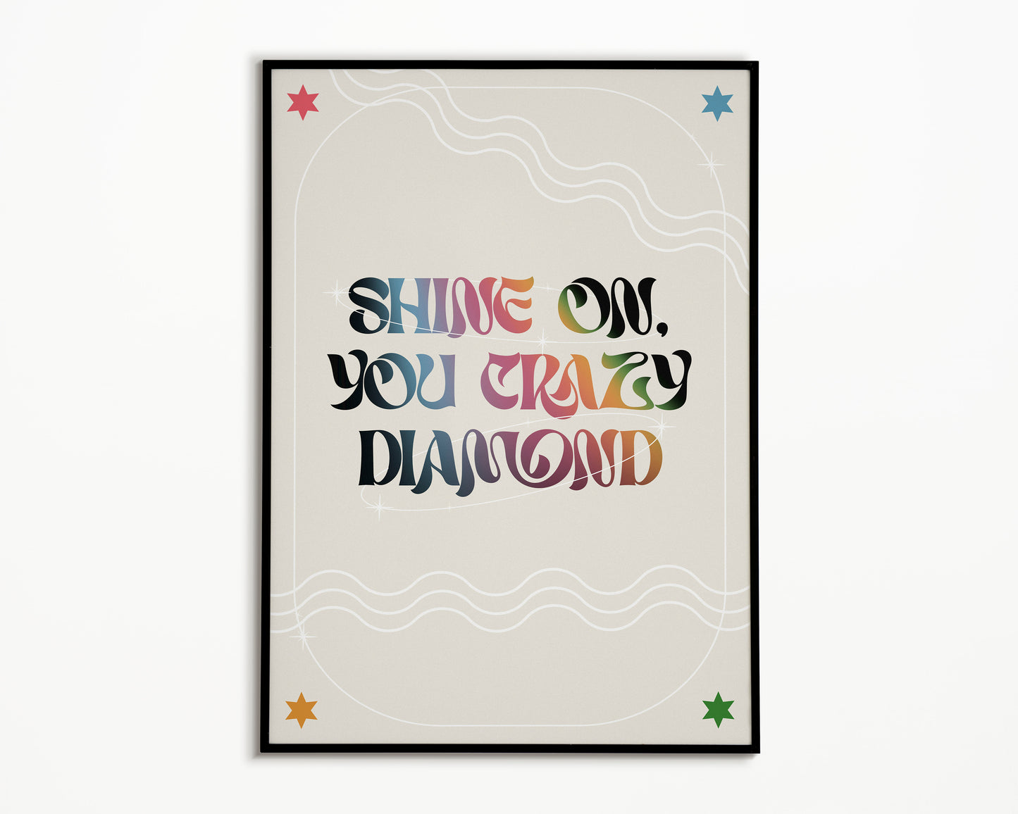 Crazy Diamond Pink Floyd Print