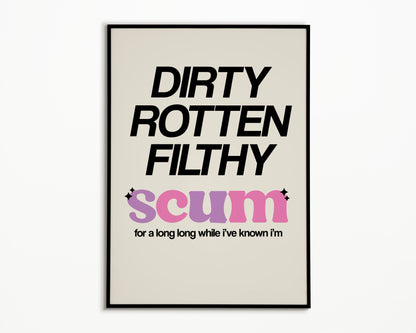 I'm Scum IDLES Print