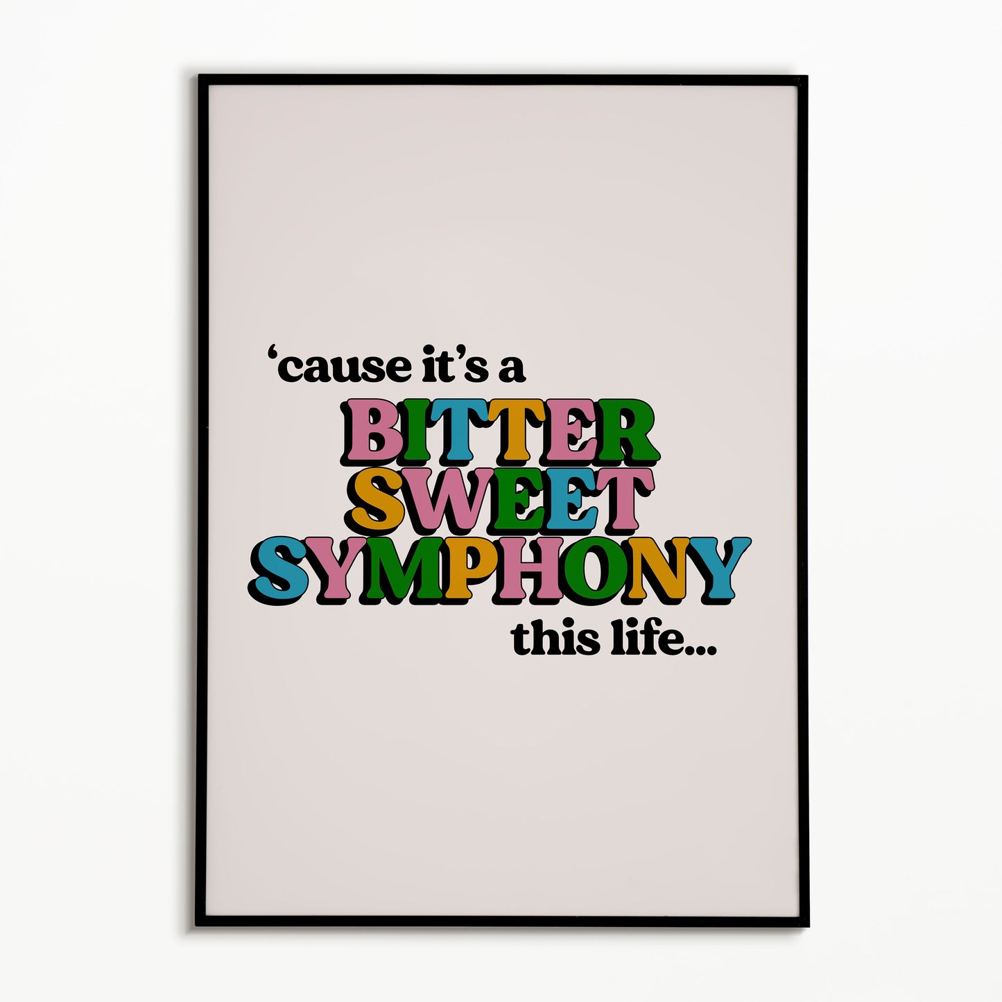 Bittersweet Symphony The Verve Richard Ashcroft Print