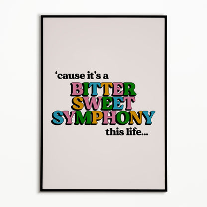 Bittersweet Symphony The Verve Richard Ashcroft Print