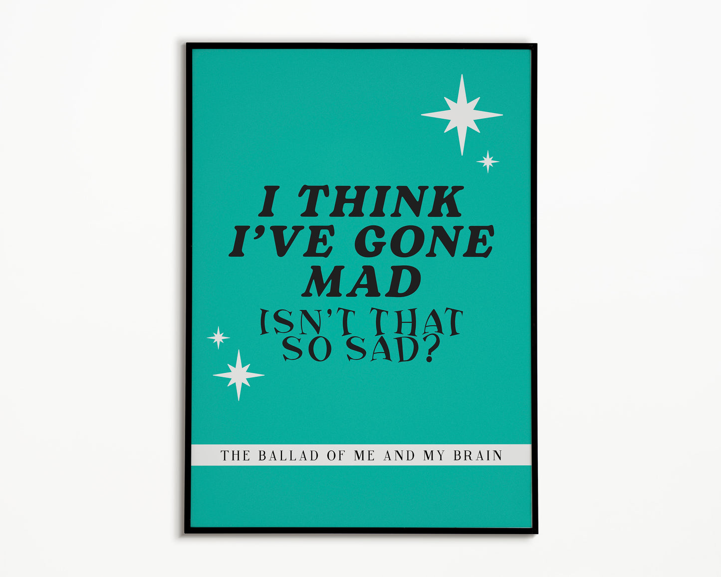 The Ballad Of Me & My Brain The 1975 Print