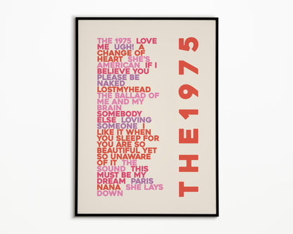 ILIWYSFYASBYSUOI The 1975 Album Print