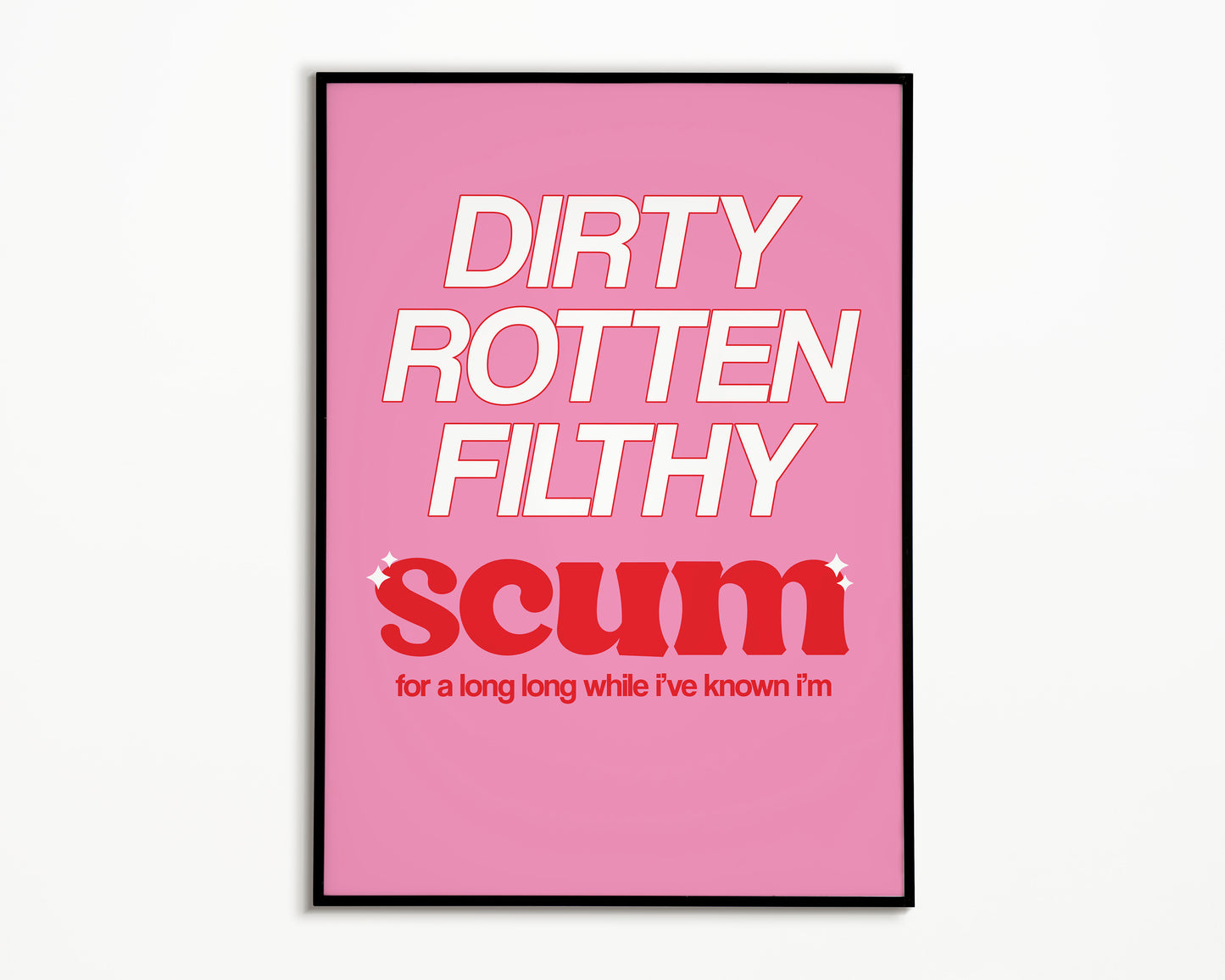 I'm Scum IDLES Print