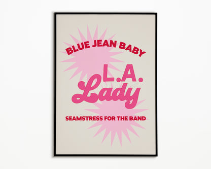 Tiny Dancer Elton John Print