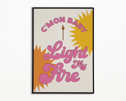 Light My Fire The Doors Print