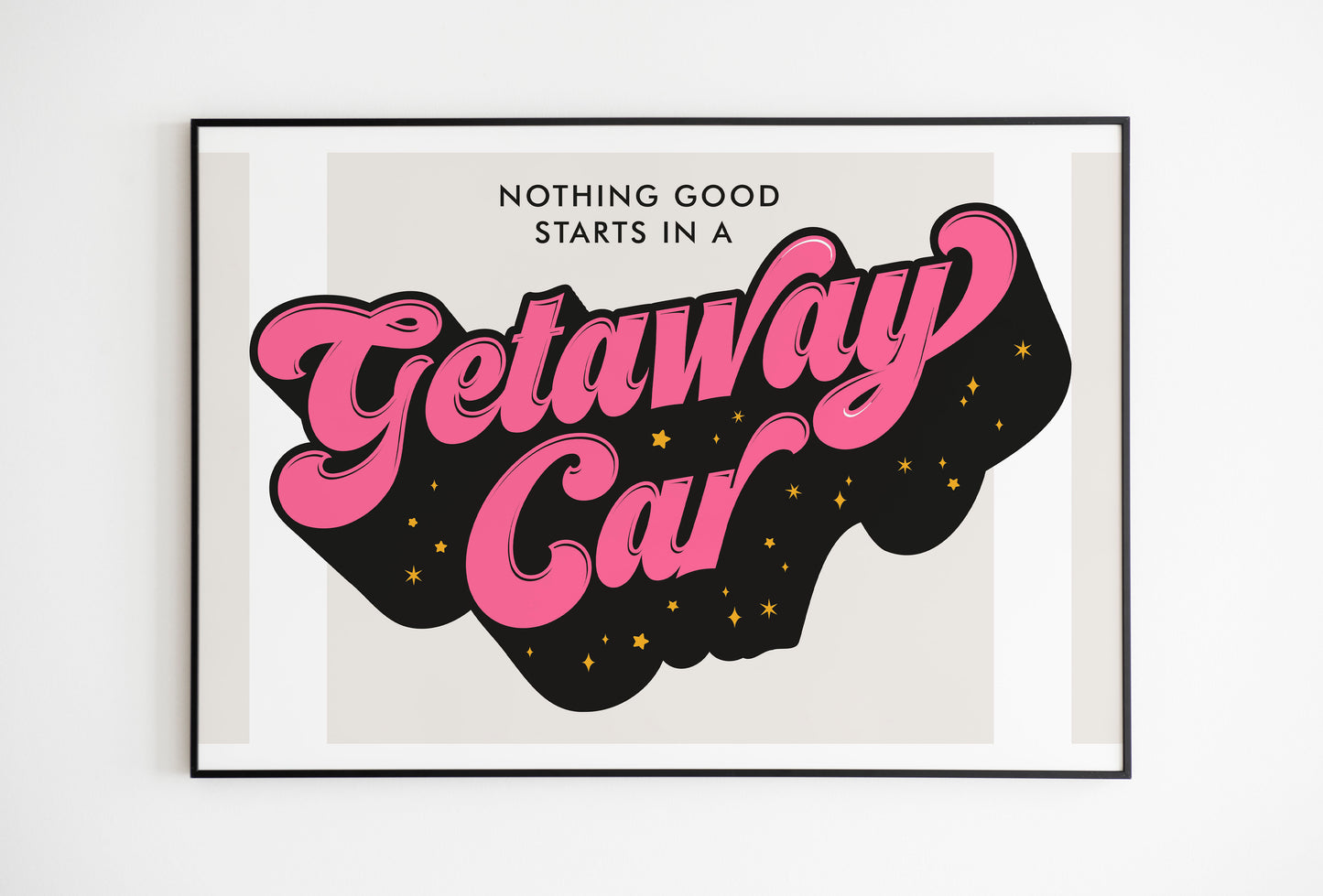 Getaway Care Taylor Swift Print