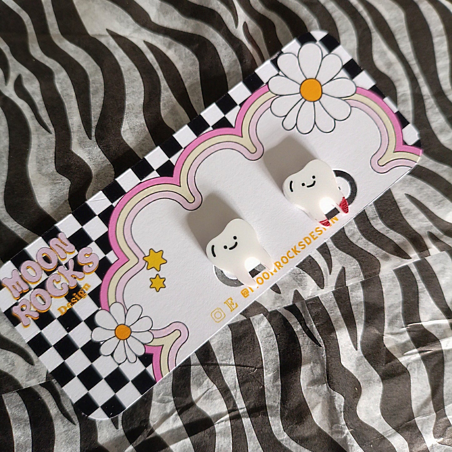 Dinky Teef Studs Matching or Mismatched