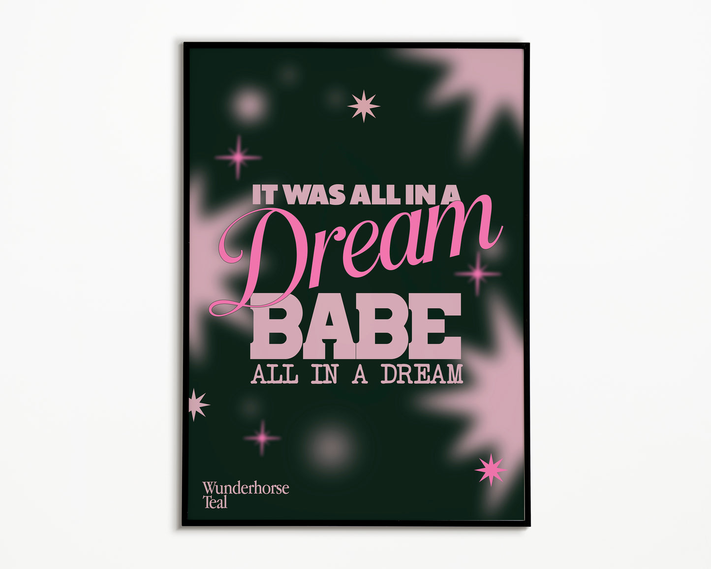 Teal Wunderhorse Print