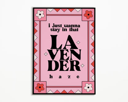 Lavender Haze Taylor Swift Print