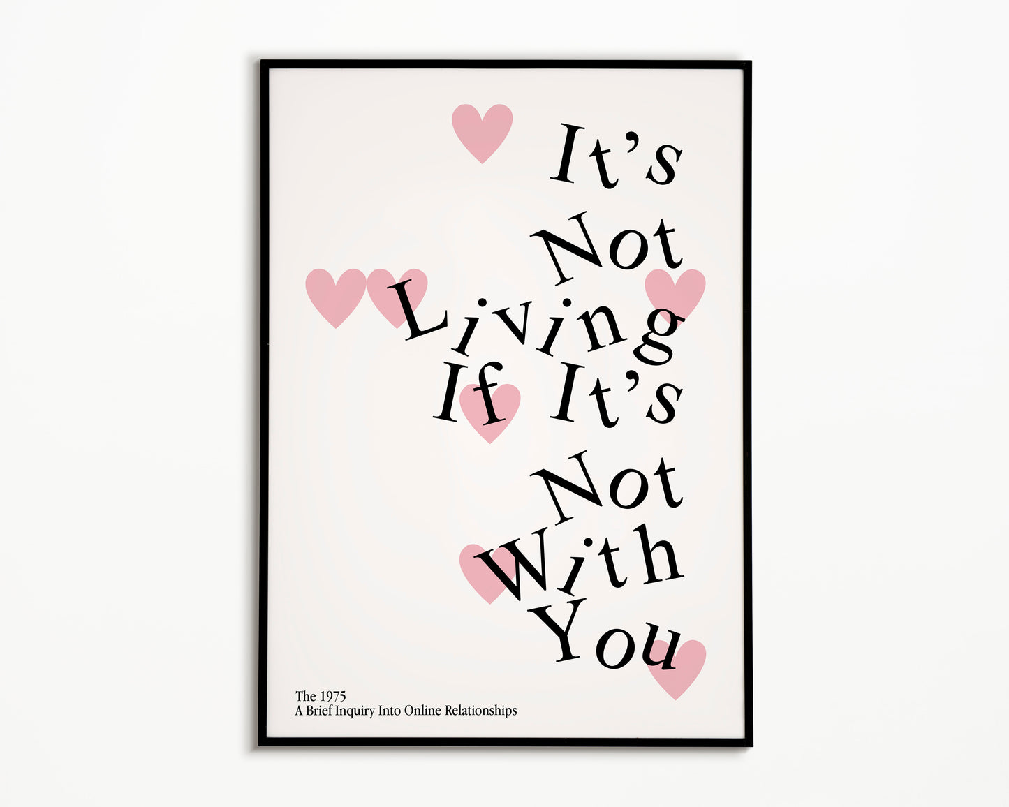 It's Not Living (If It's Not With You) The 1975 Print