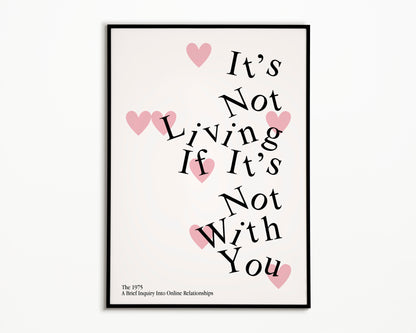 It's Not Living (If It's Not With You) The 1975 Print