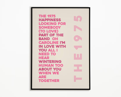 BFIAFL Album List The 1975 Print