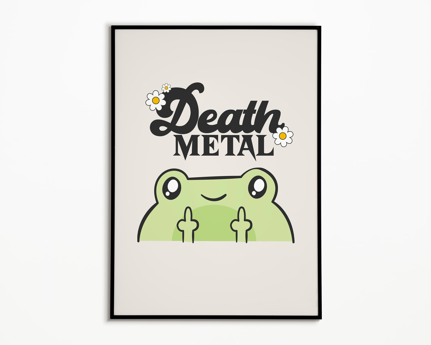 Death Metal Froggy Print
