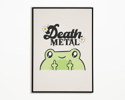 Death Metal Froggy Print
