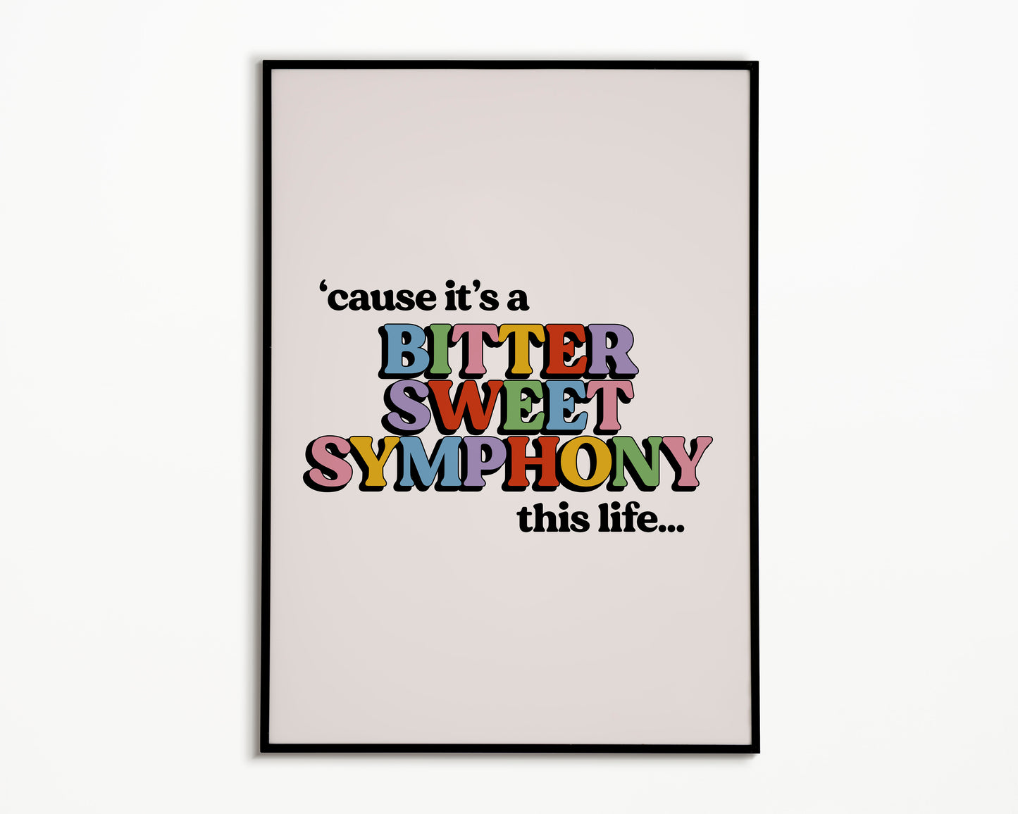 Bittersweet Symphony The Verve Richard Ashcroft Print