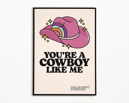 Cowboy Like Me Taylor Swift Print