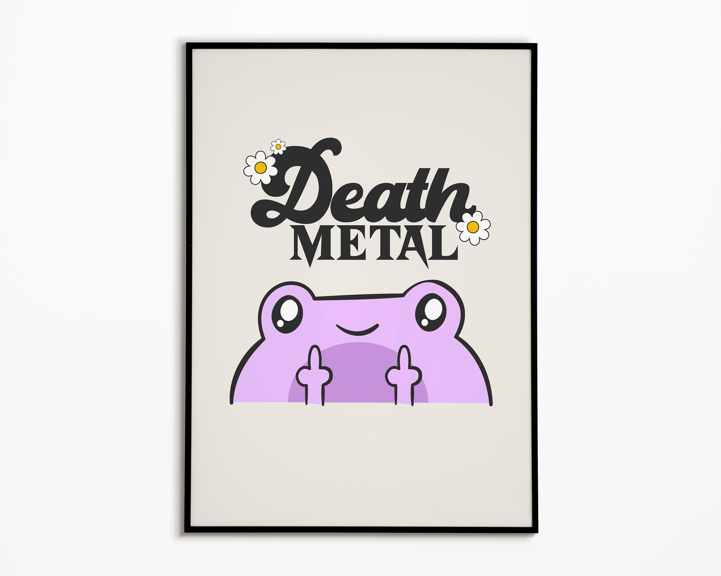 Death Metal Froggy Print
