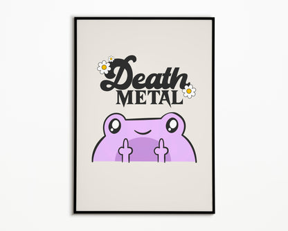 Death Metal Froggy Print