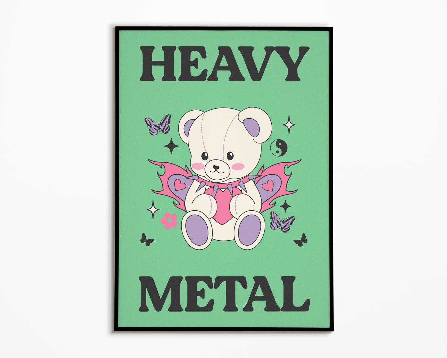 Heavy Metal Bear Print