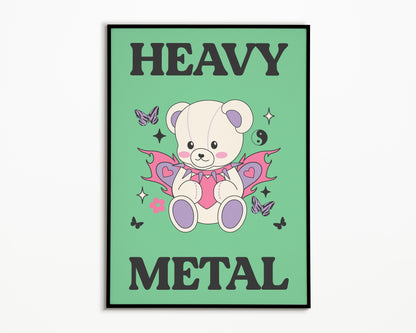Heavy Metal Bear Print