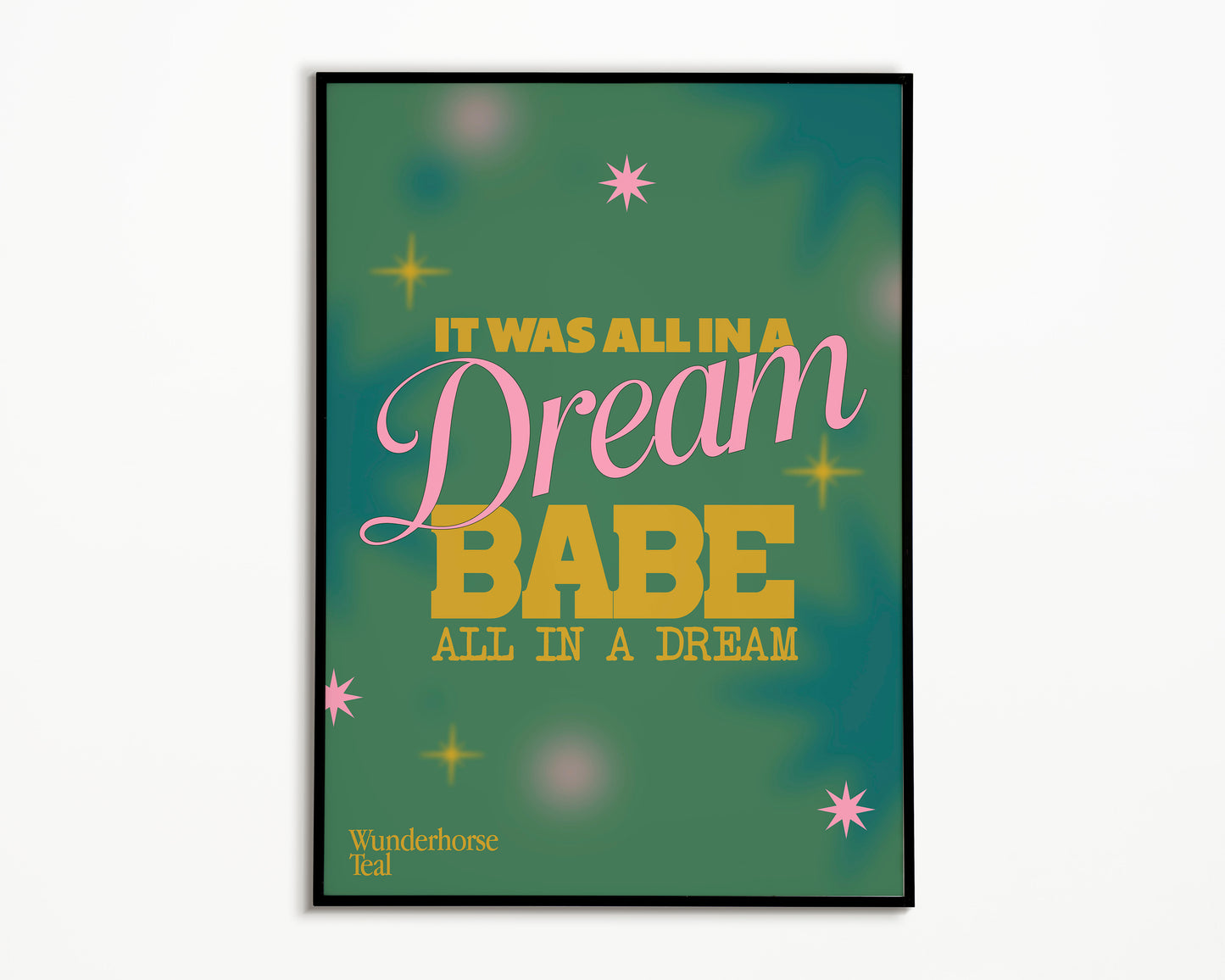 Teal Wunderhorse Print