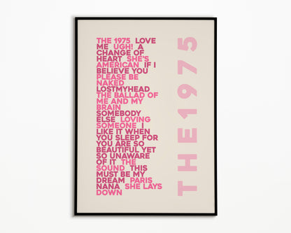 ILIWYSFYASBYSUOI The 1975 Album Print