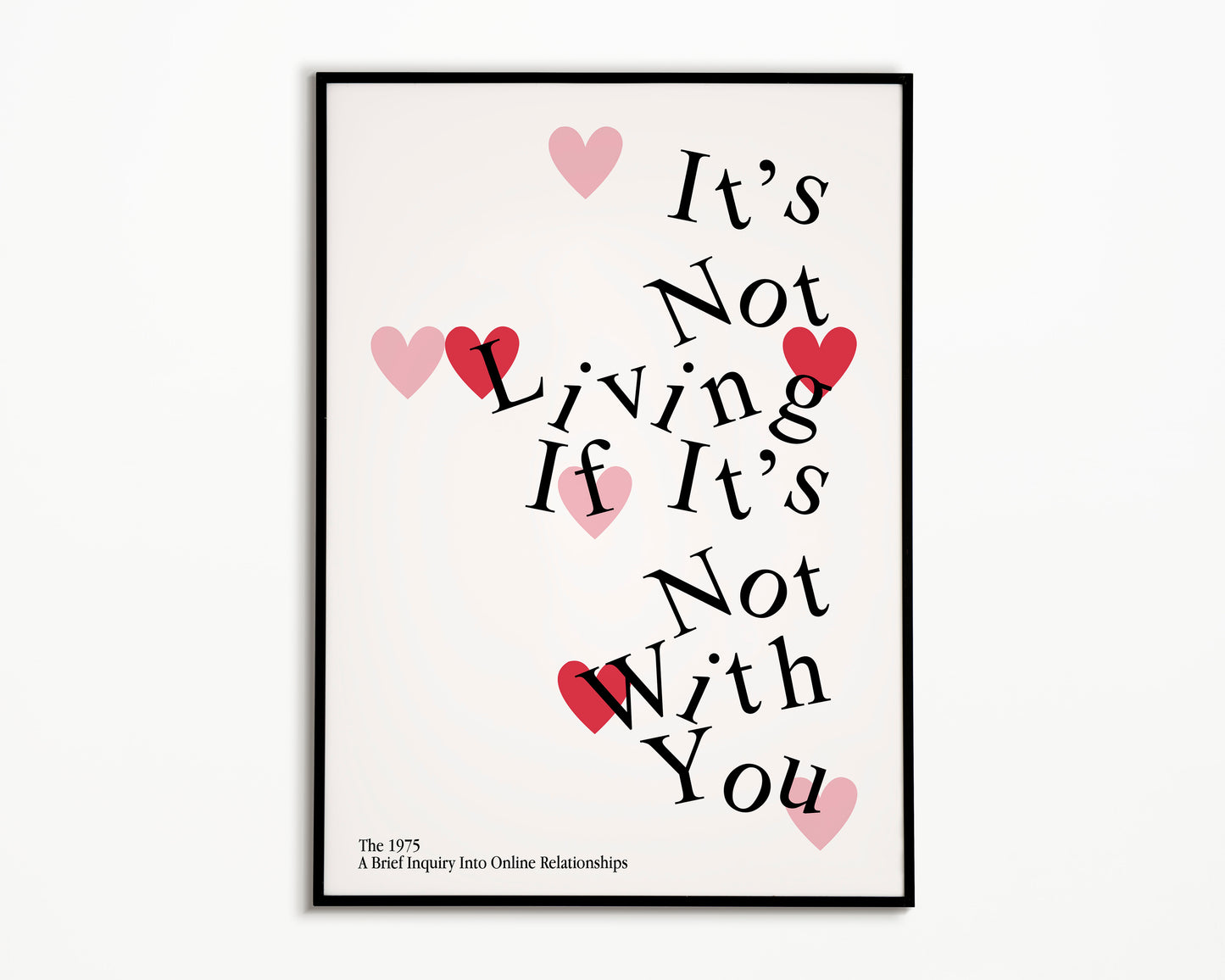 It's Not Living (If It's Not With You) The 1975 Print