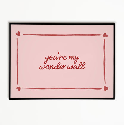 Wonderwall Oasis Print