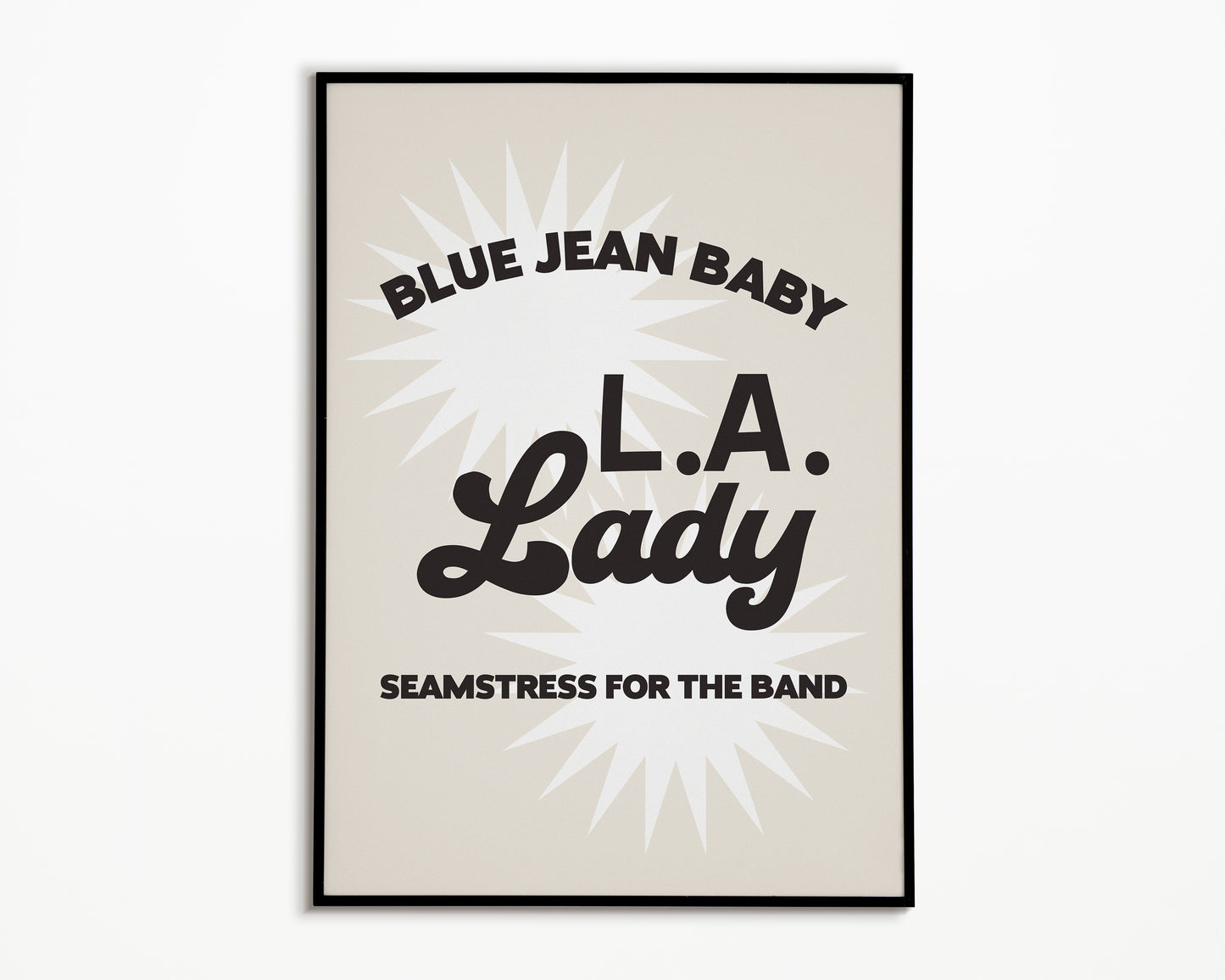 Tiny Dancer Elton John Print