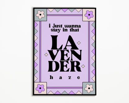 Lavender Haze Taylor Swift Print