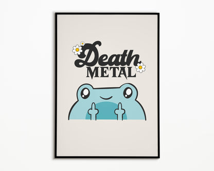 Death Metal Froggy Print