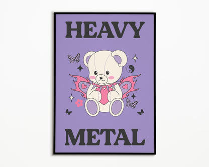 Heavy Metal Bear Print