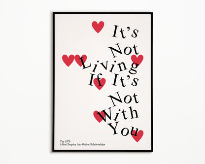 It's Not Living (If It's Not With You) The 1975 Print