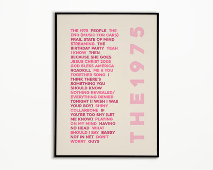 NOACF Album List The 1975 Print