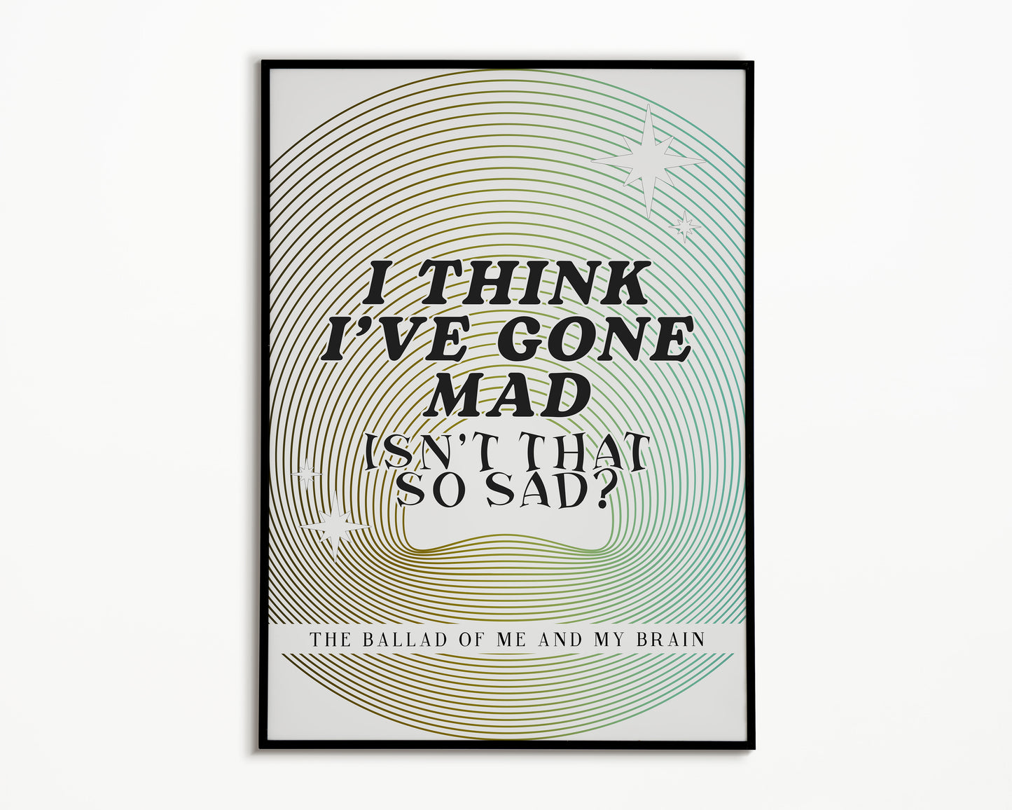 The Ballad Of Me & My Brain The 1975 Print