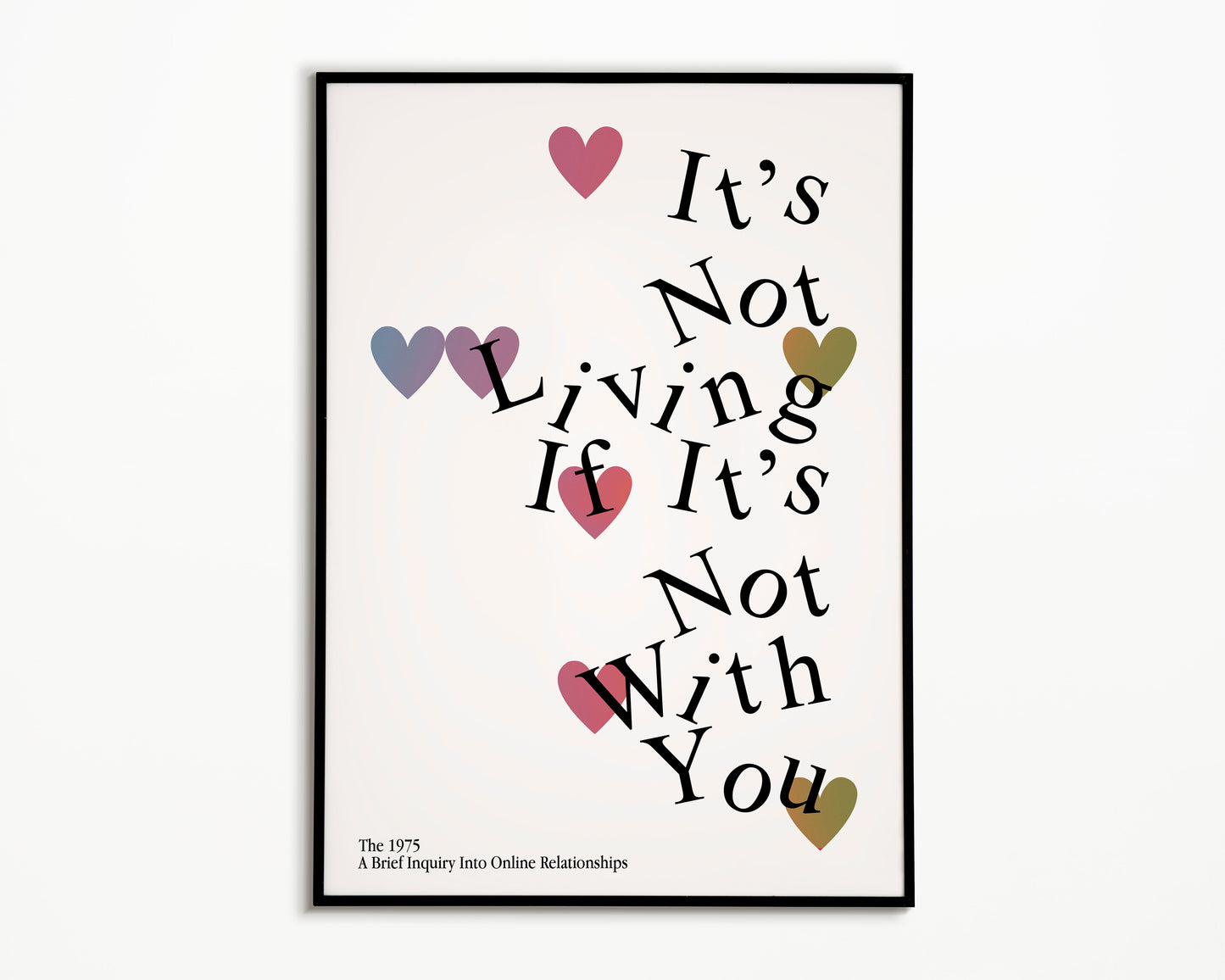 It's Not Living (If It's Not With You) The 1975 Print