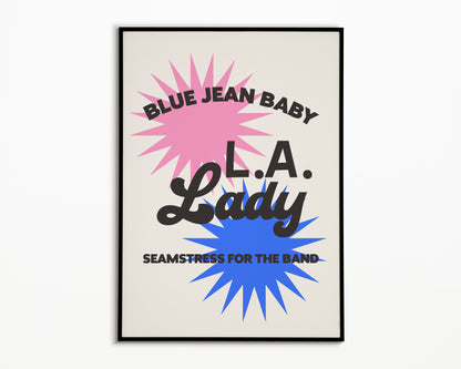 Tiny Dancer Elton John Print