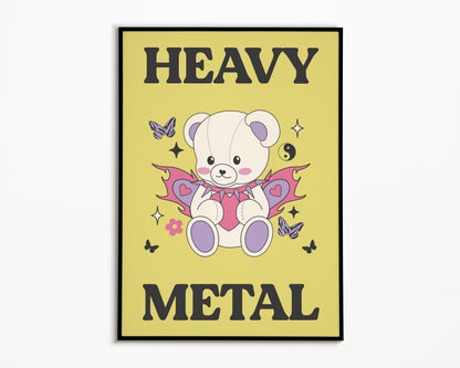 Heavy Metal Bear Print
